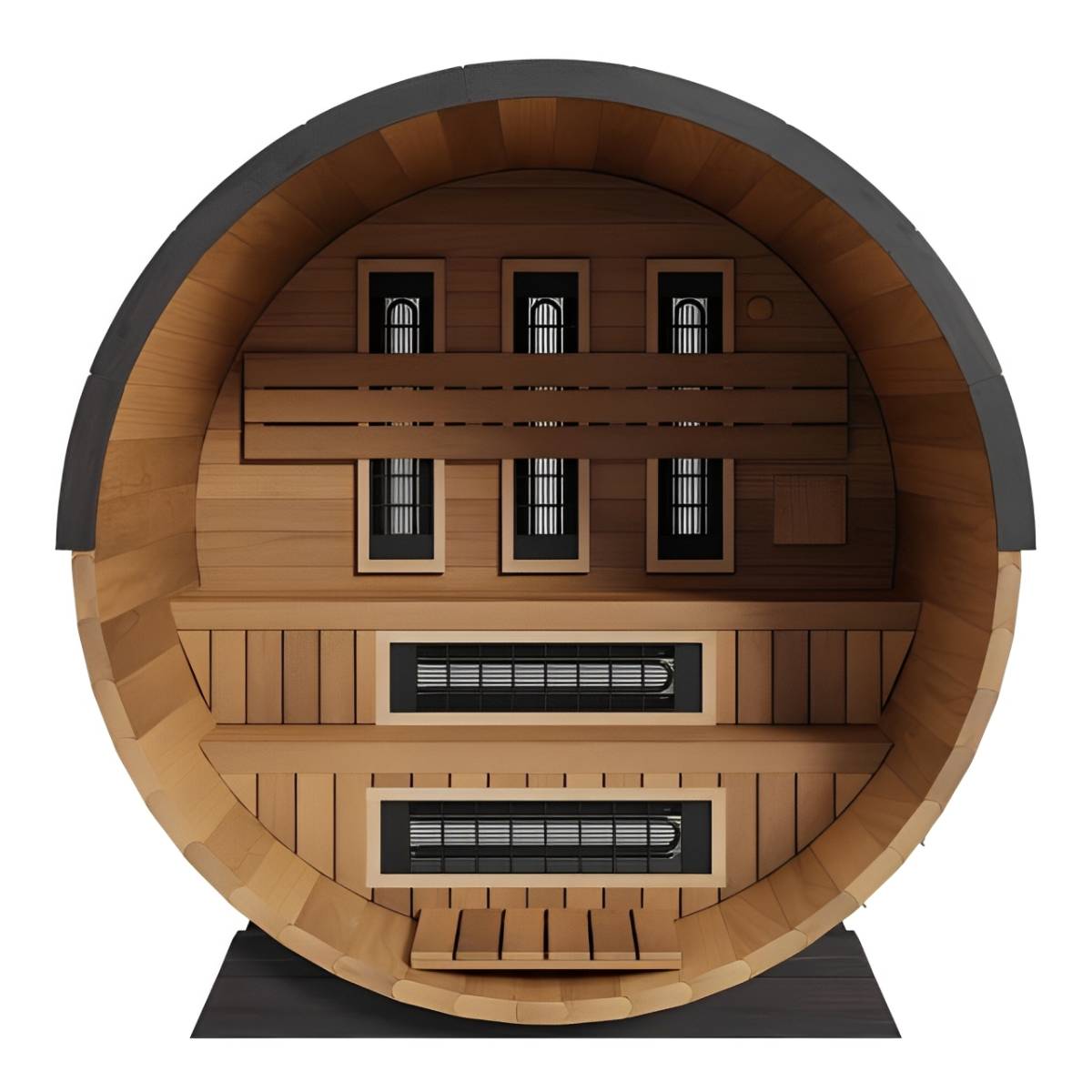 Finnmark Combination Outdoor Barrel Sauna—FD-6, Cedar product image