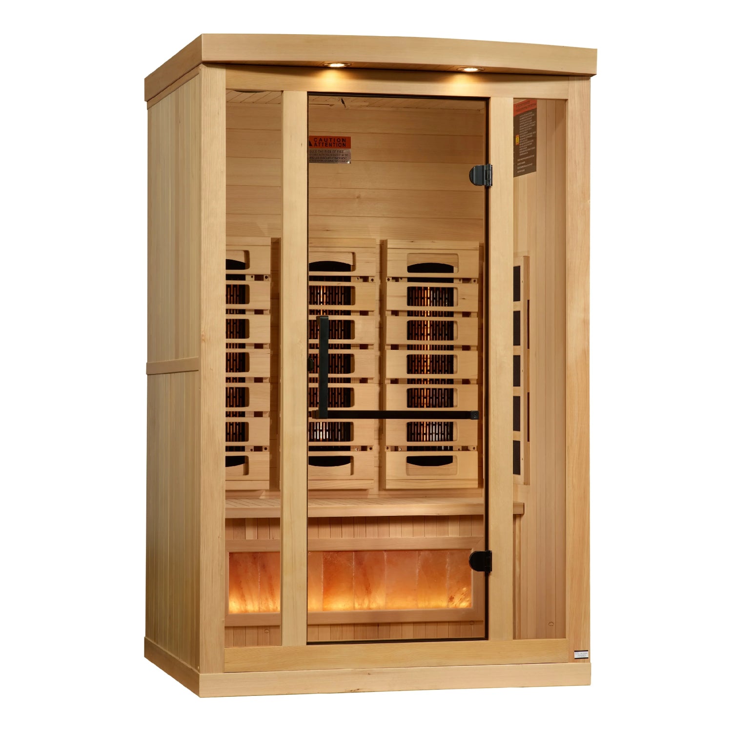 Golden Designs 2-Person Full Spectrum Infrared Sauna w/ Himalayan Salt Bar product image