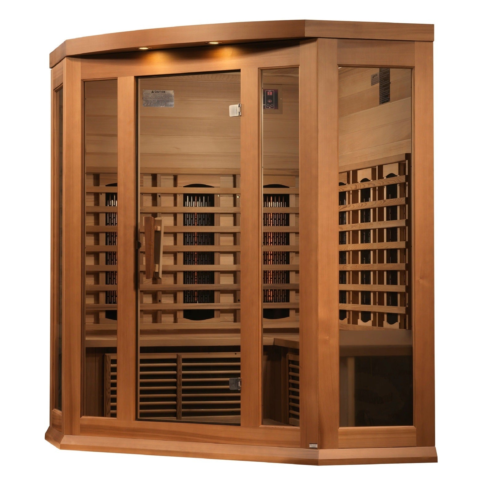 Maxxus 3-Person Full Spectrum Near-Zero EMF FAR Infrared Corner Sauna MX-M356-01-FS CED product image
