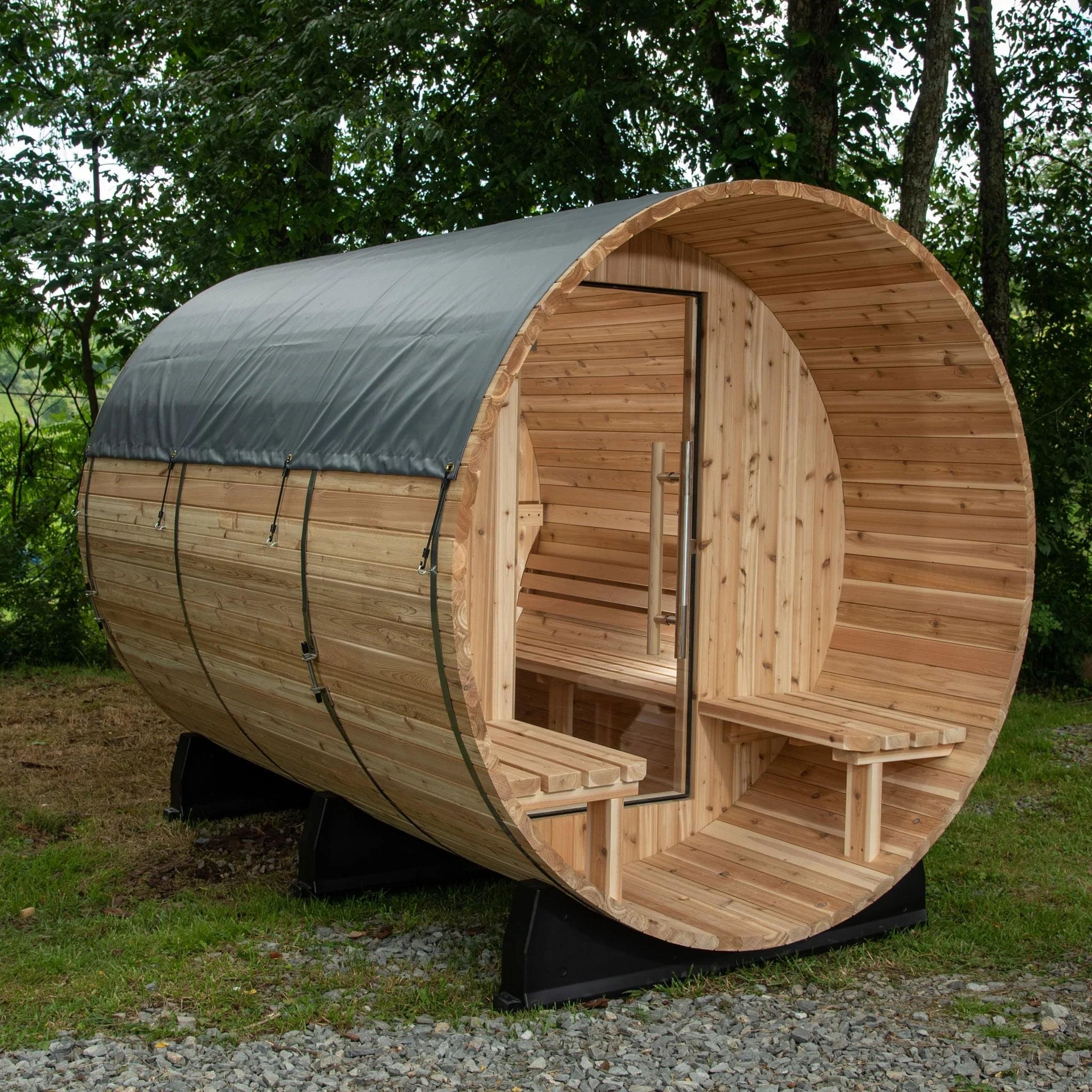 Almost Heaven Barrel Sauna Rain Jacket product image
