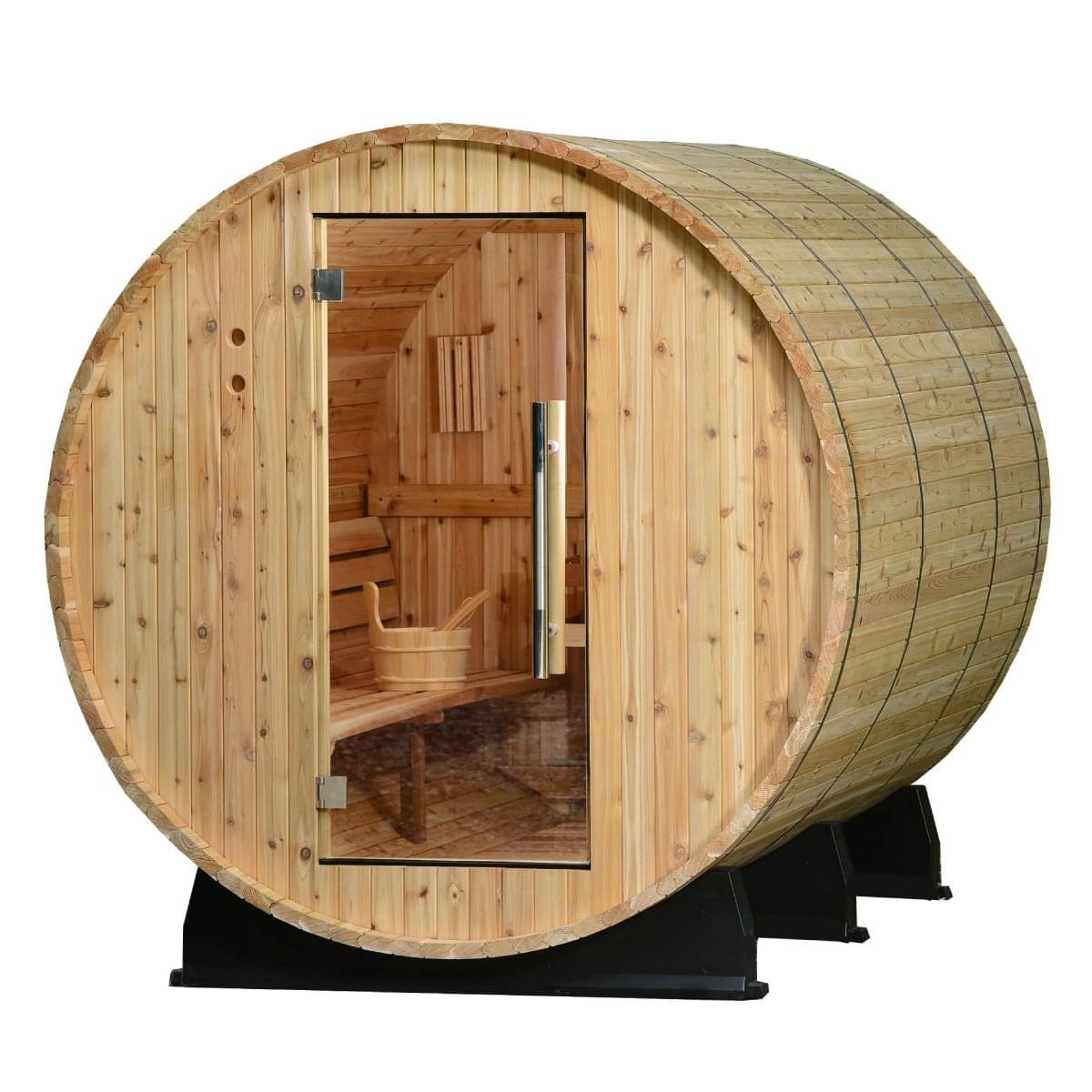 Almost Heaven Princeton 6-Person Barrel Sauna, 6x8 ft. product image