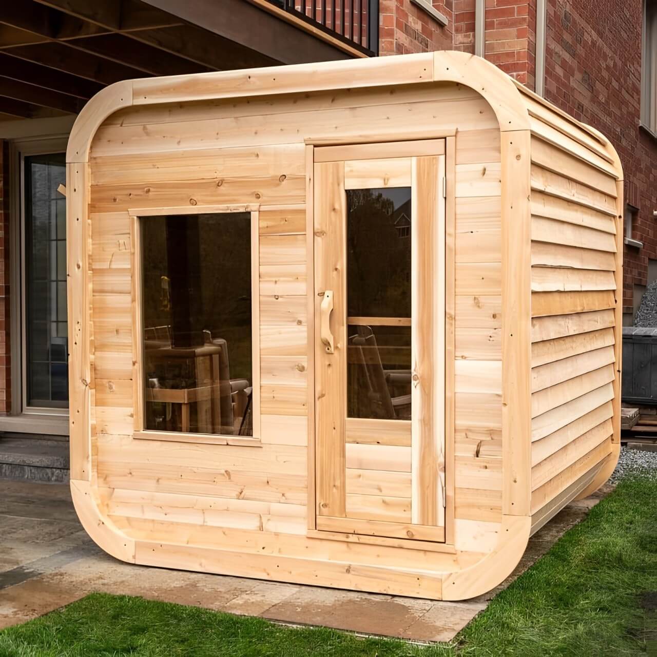 Dundalk Leisurecraft Luna 2-4 Person Cube Cabin Sauna product image