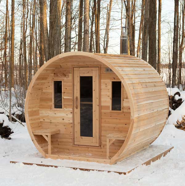 Dundalk Leisurecraft Elation 4-Person Barrel Sauna product image