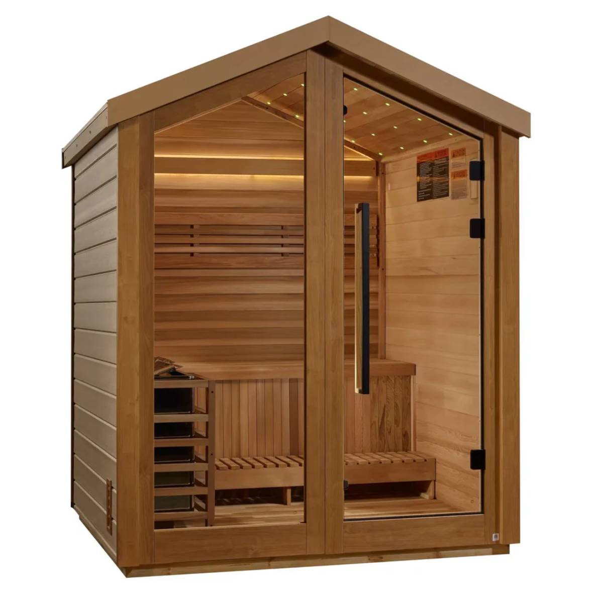 Golden Designs Savonlinna - 3 Person Outdoor Traditional Sauna - Pacific Cedar product image