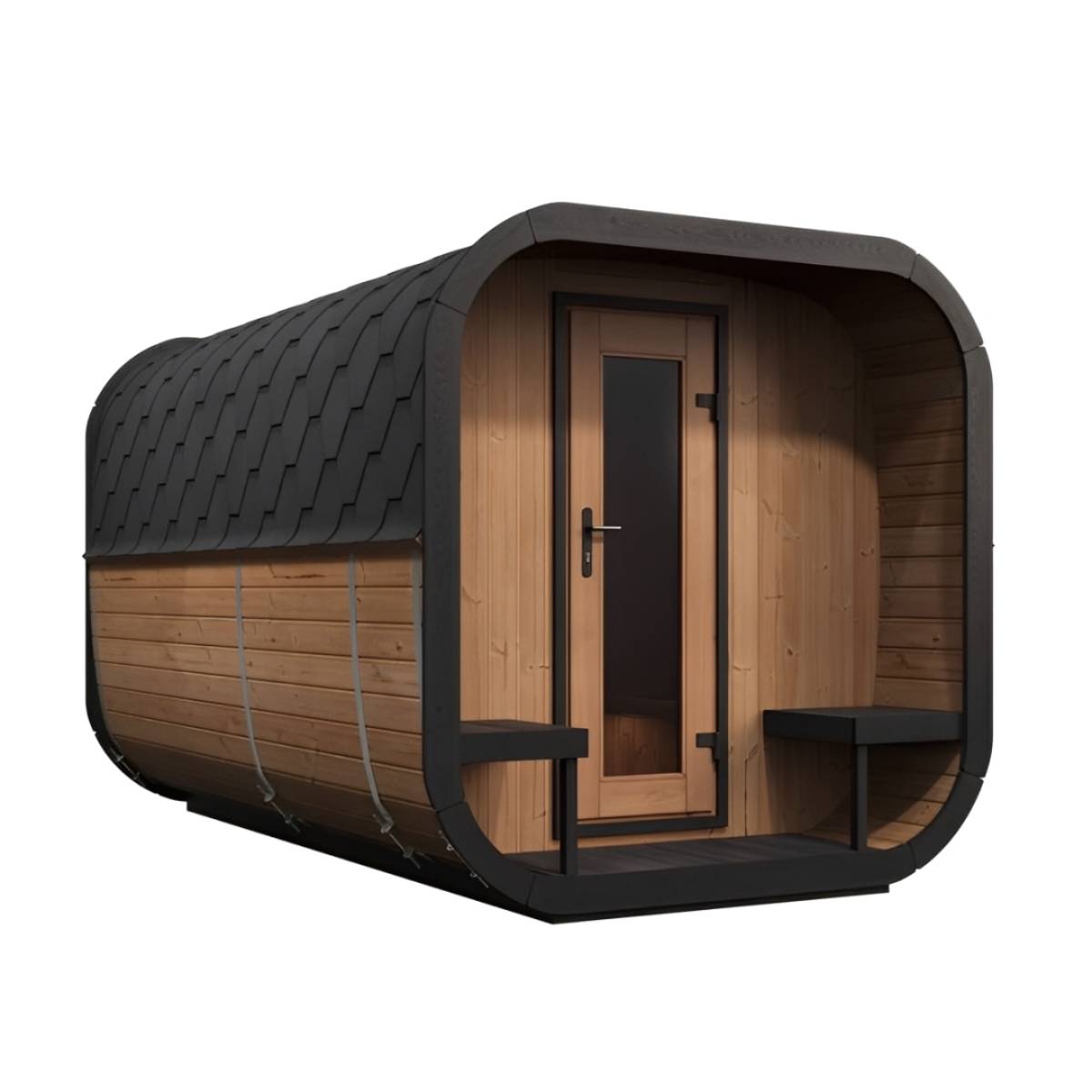 SaunaLife CL12GCP Outdoor Cube-Series Home Sauna Suite Kit, 8 Persons product image